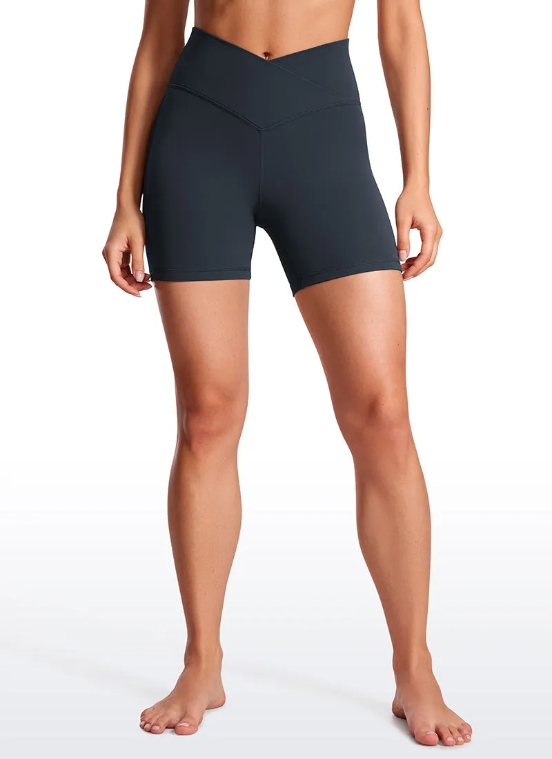 Butterluxe Shorts 5"- V Cross Waist