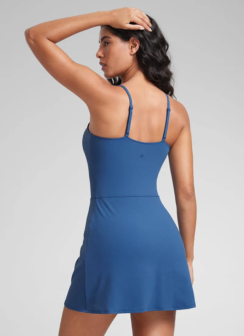 Butterluxe Spaghetti Strap Athletic Casual Short Dresses