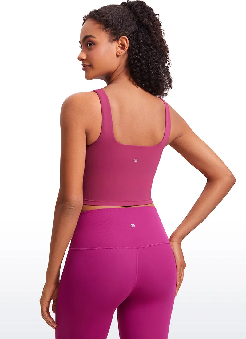 Butterluxe Square Neck Build-in Bra Tanks