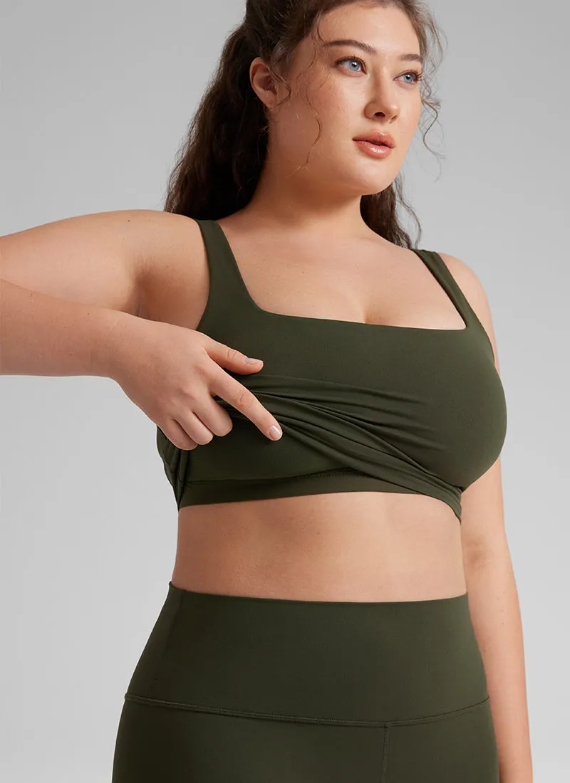 Butterluxe Square Neck Build-in Bra Tanks