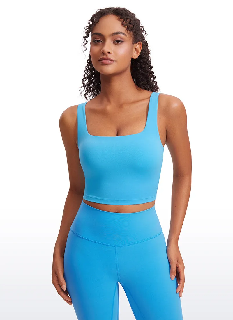 Butterluxe Square Neck Build-in Bra Tanks