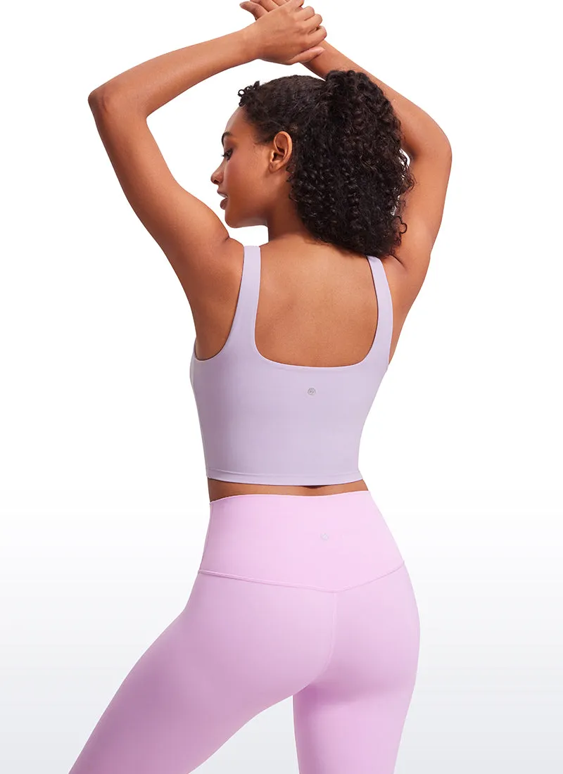 Butterluxe Square Neck Build-in Bra Tanks