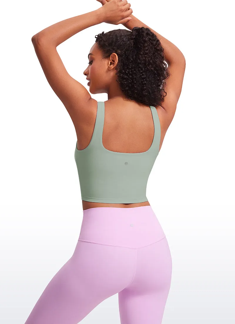 Butterluxe Square Neck Build-in Bra Tanks