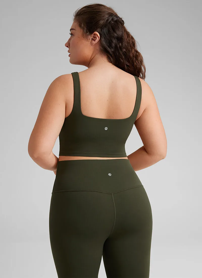 Butterluxe Square Neck Build-in Bra Tanks