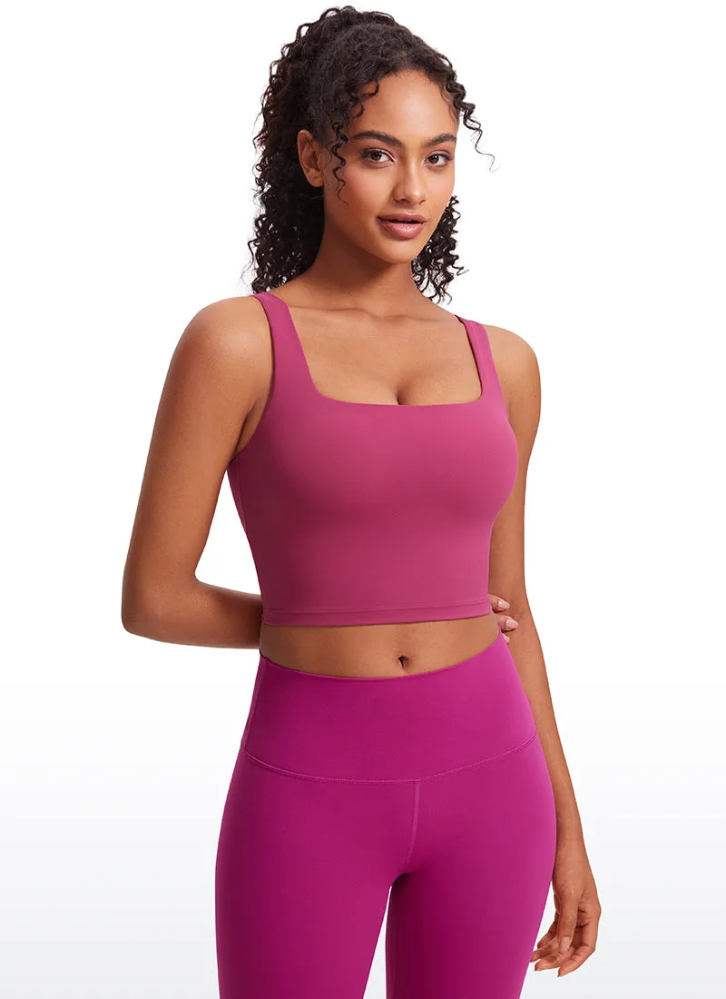 Butterluxe Square Neck Build-in Bra Tanks