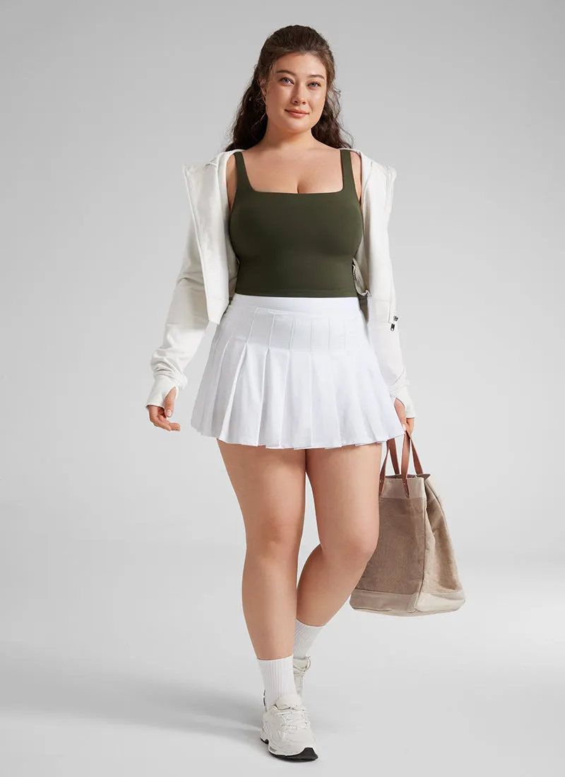 Butterluxe Square Neck Build-in Bra Tanks