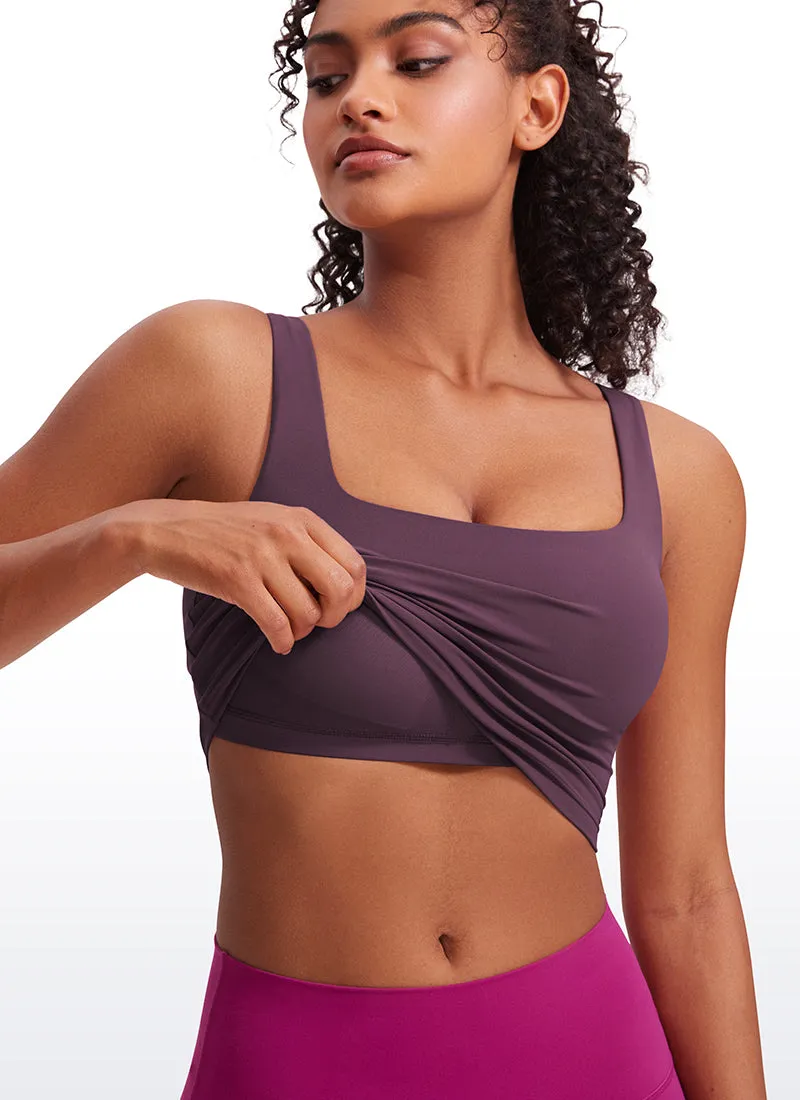 Butterluxe Square Neck Build-in Bra Tanks