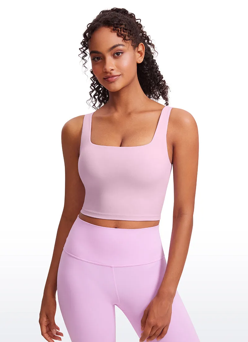 Butterluxe Square Neck Build-in Bra Tanks