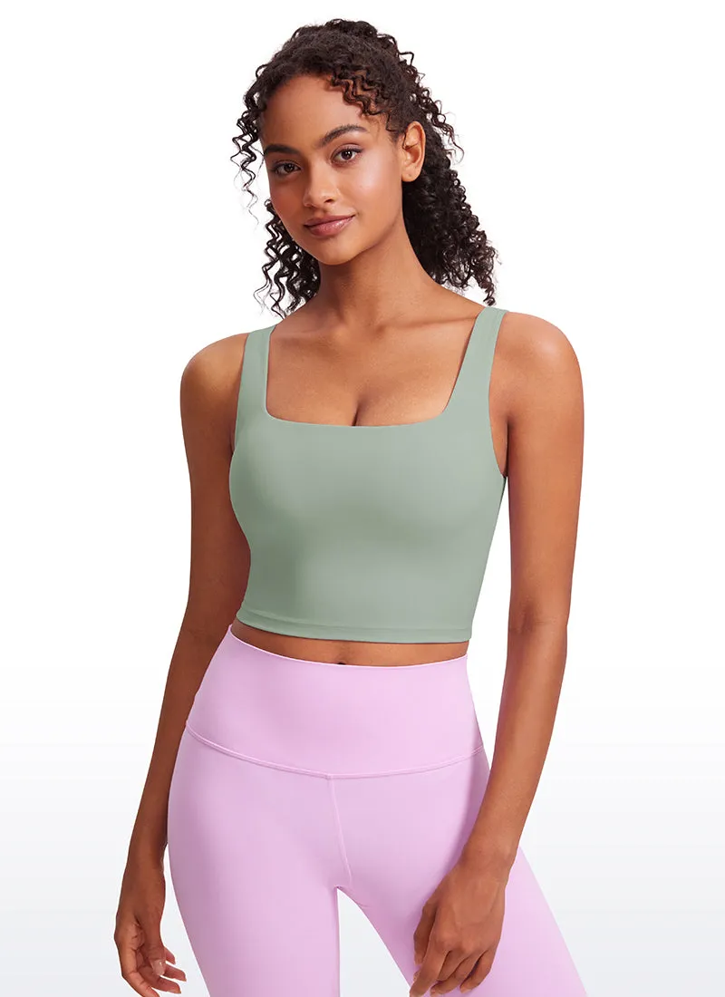 Butterluxe Square Neck Build-in Bra Tanks