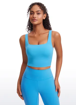 Butterluxe Square Neck Build-in Bra Tanks