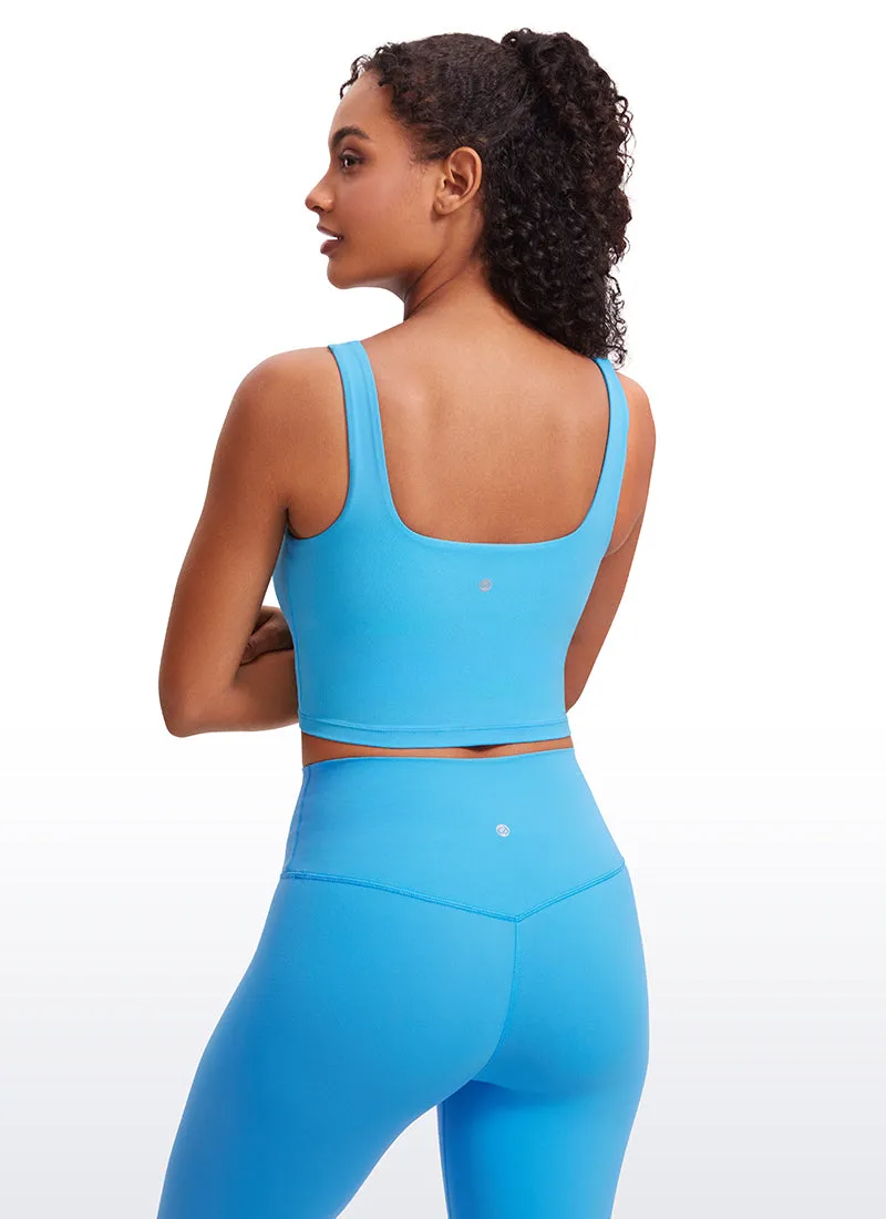 Butterluxe Square Neck Build-in Bra Tanks
