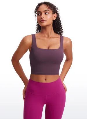 Butterluxe Square Neck Build-in Bra Tanks