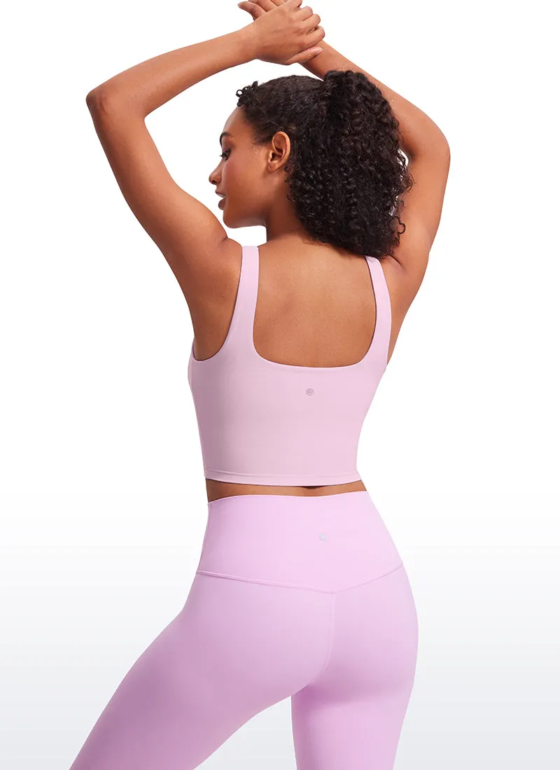 Butterluxe Square Neck Build-in Bra Tanks