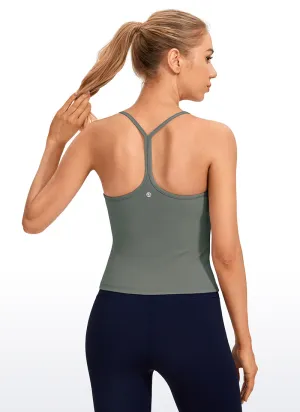 Butterluxe Waist Length Built-in Bra Tank Y Back