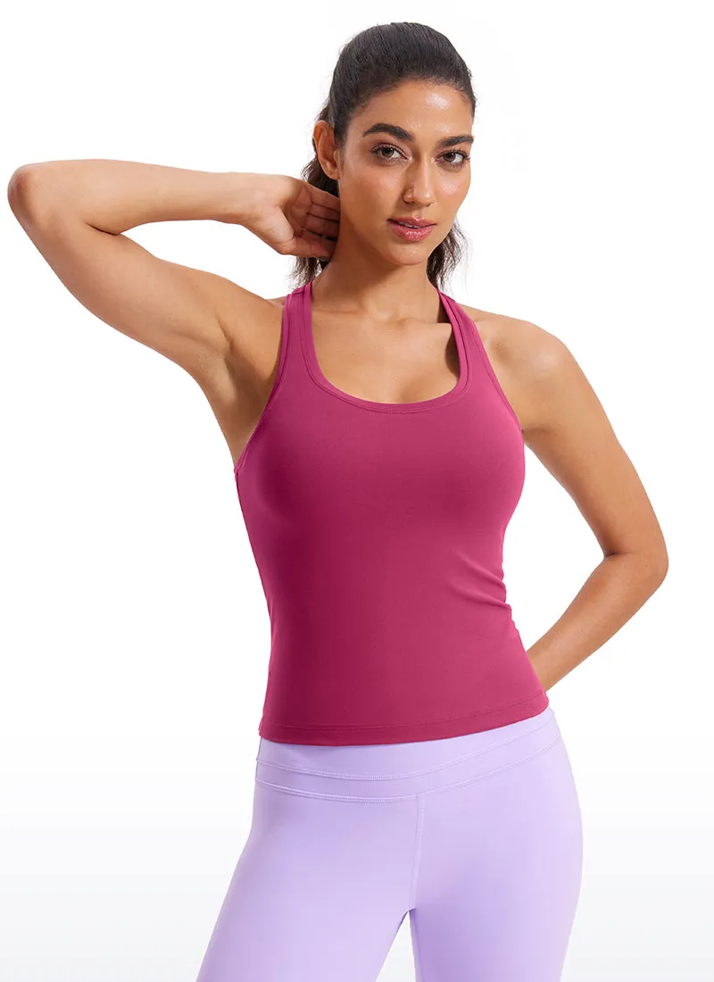 Butterluxe Waist-Length Crewneck Tank Racerback