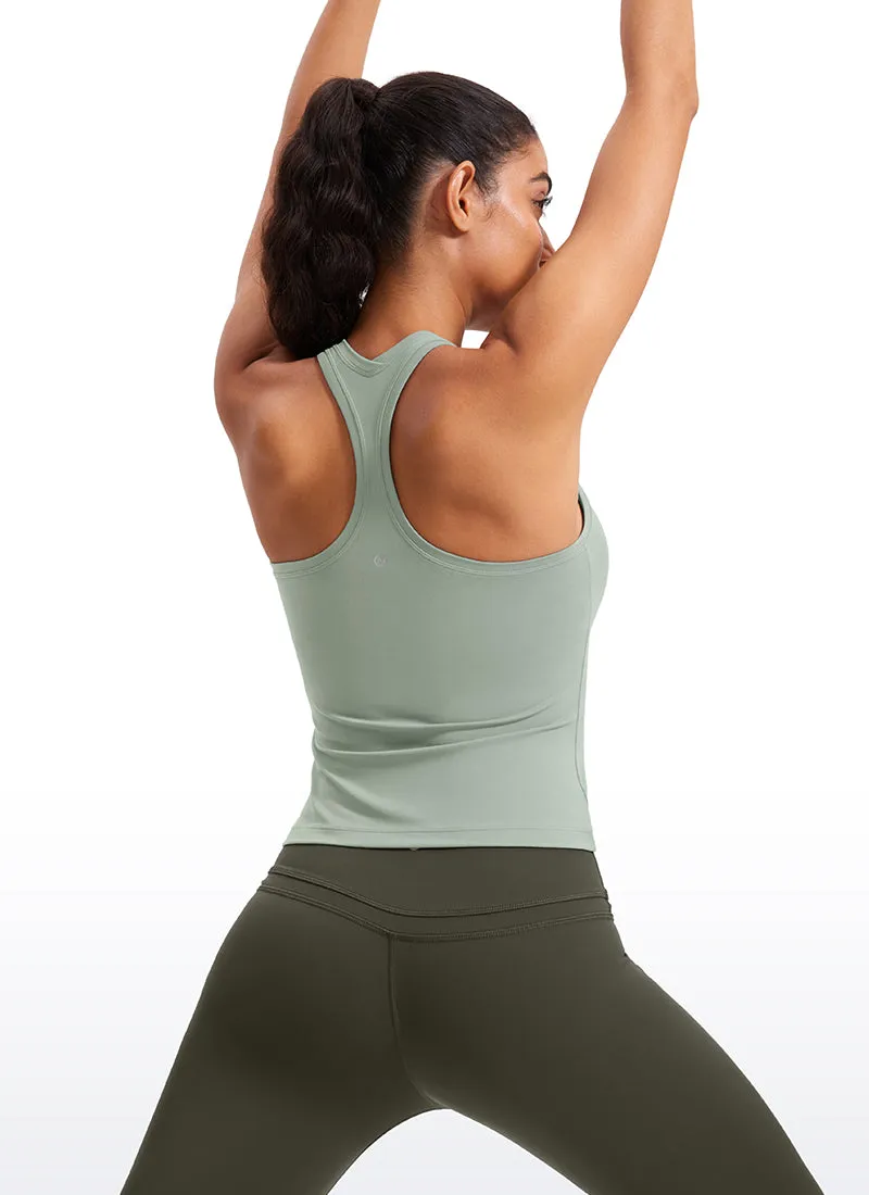 Butterluxe Waist-Length Crewneck Tank Racerback
