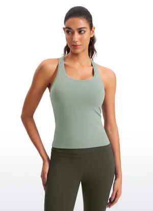 Butterluxe Waist-Length Crewneck Tank Racerback