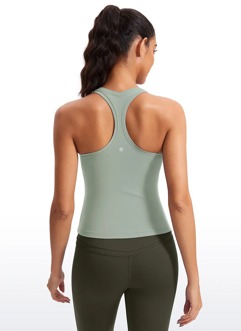 Butterluxe Waist-Length Crewneck Tank Racerback