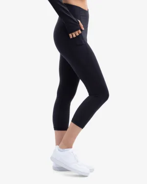 CLEARANCE - WOMEN'S COMPRESSION CAPRI LEGGINGS (6103C)