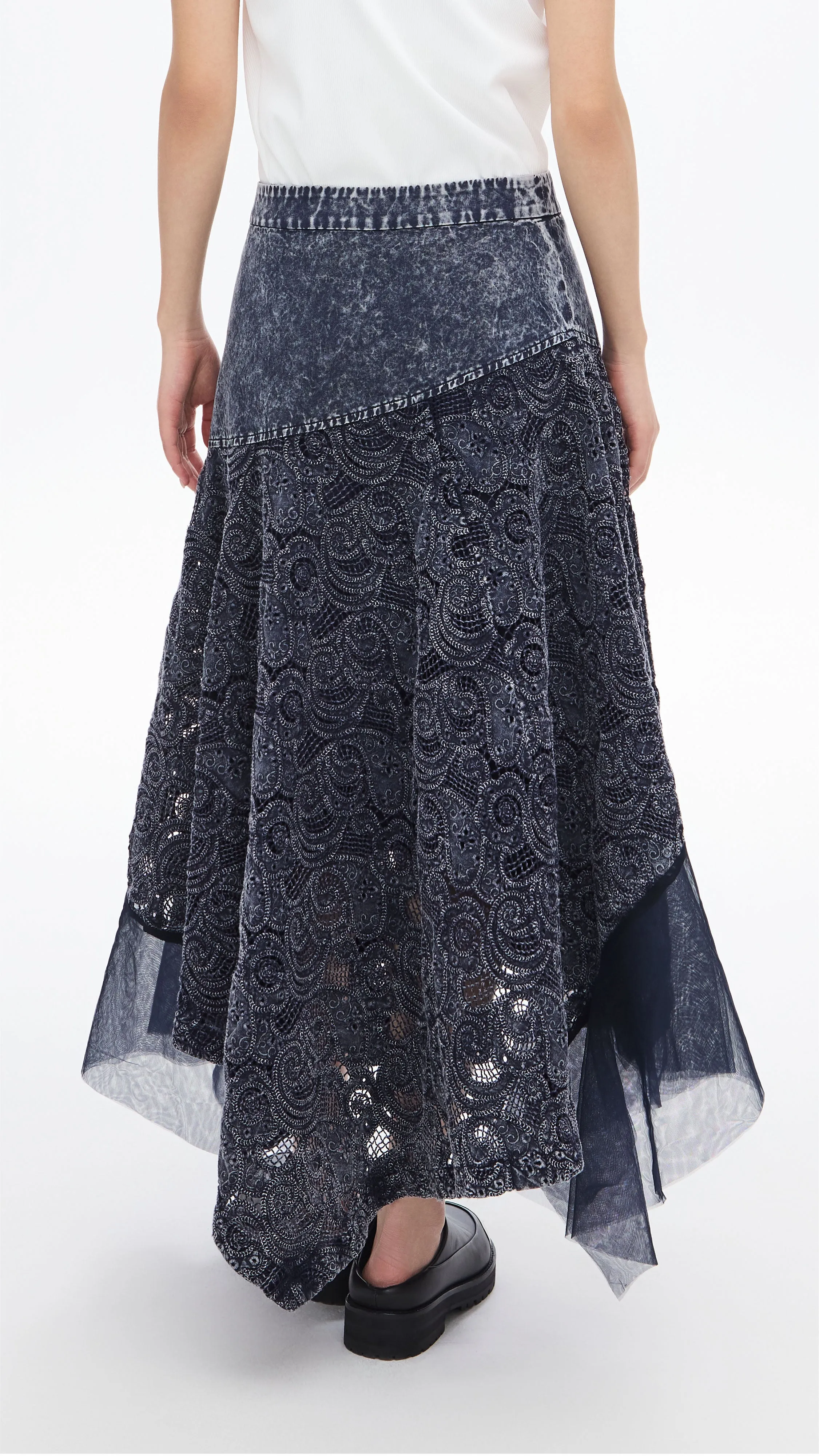 Cold-dye Lace Skirt