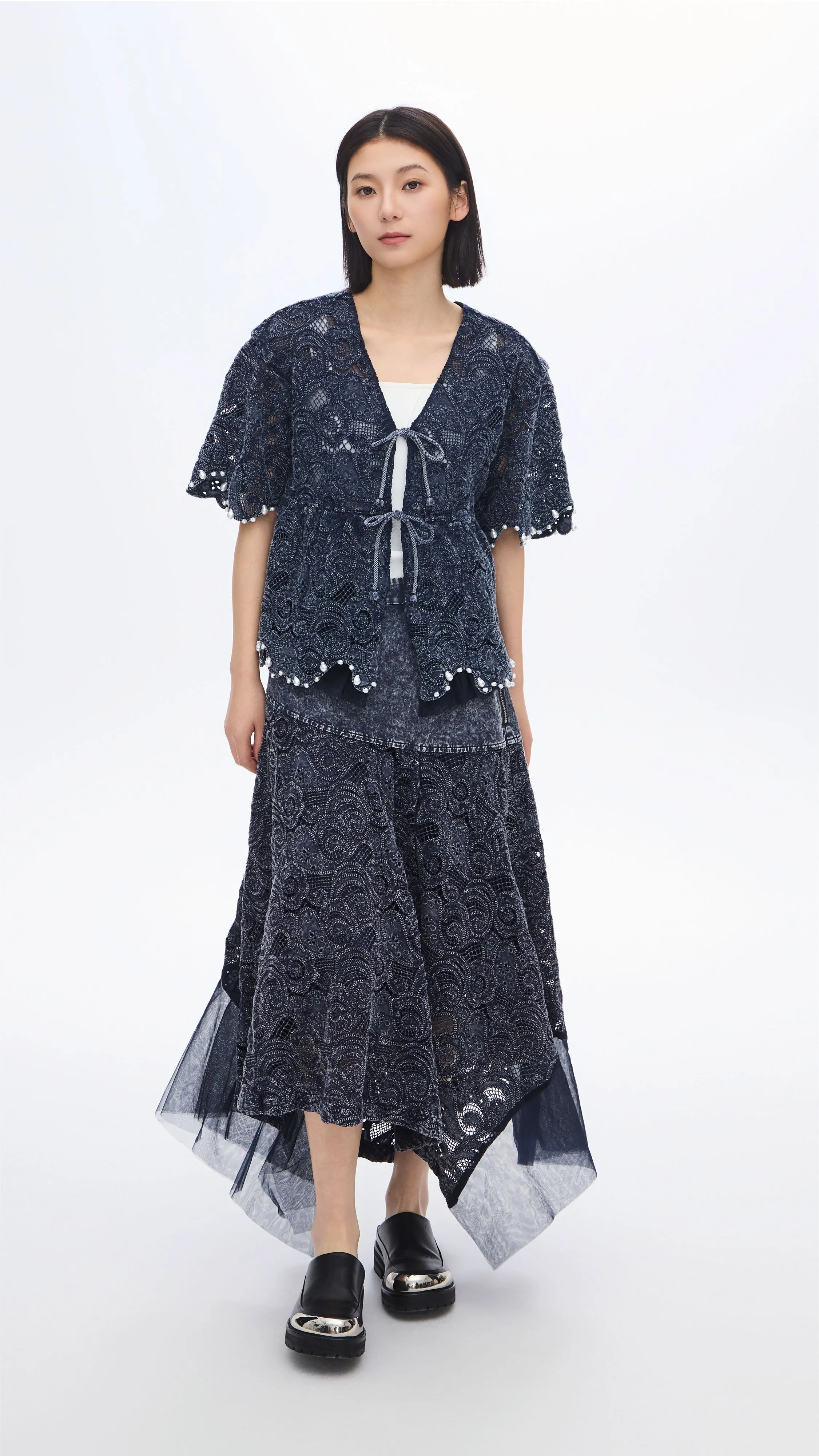 Cold-dye Lace Skirt