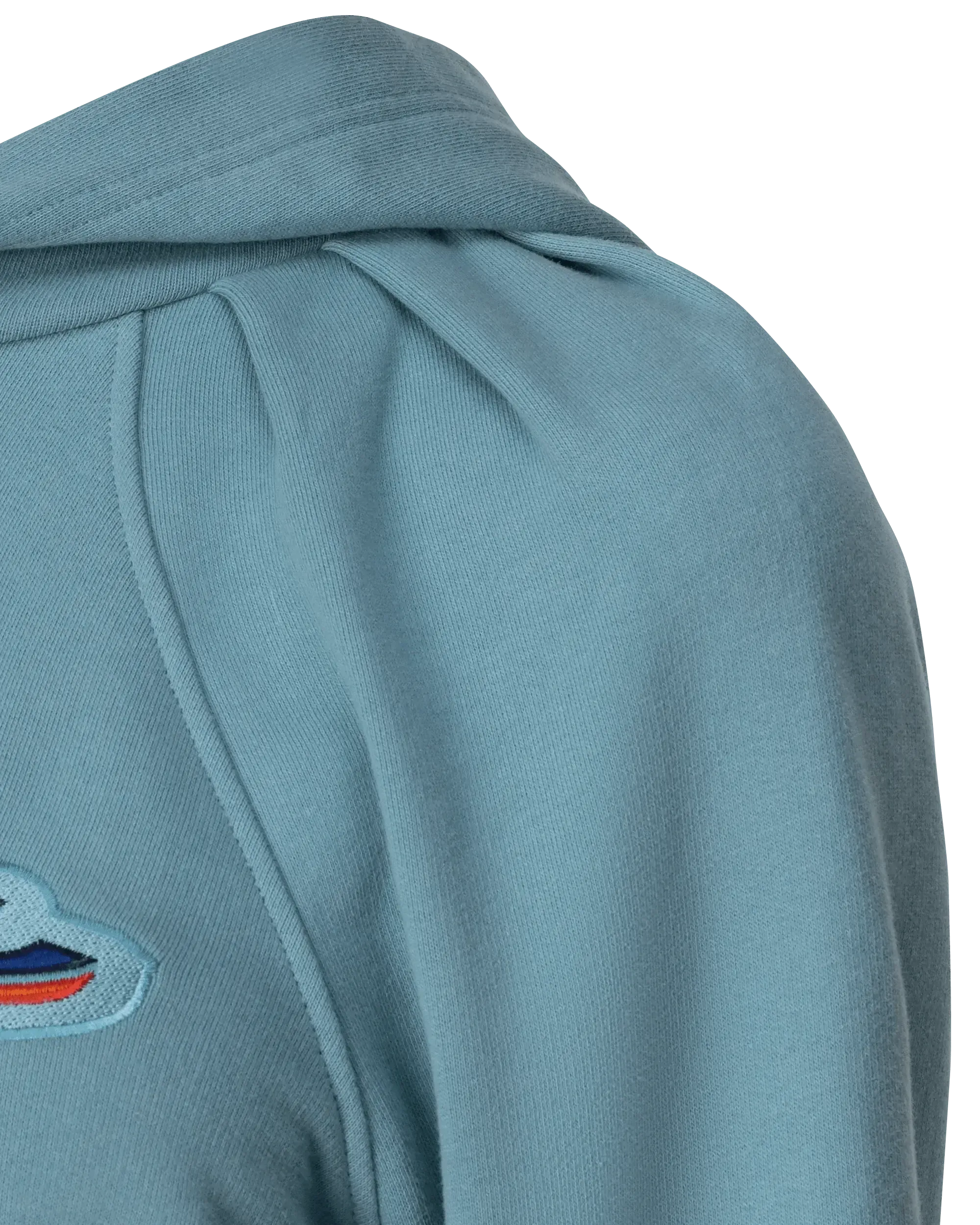 Embroidered Logo Crop Top Hoodie