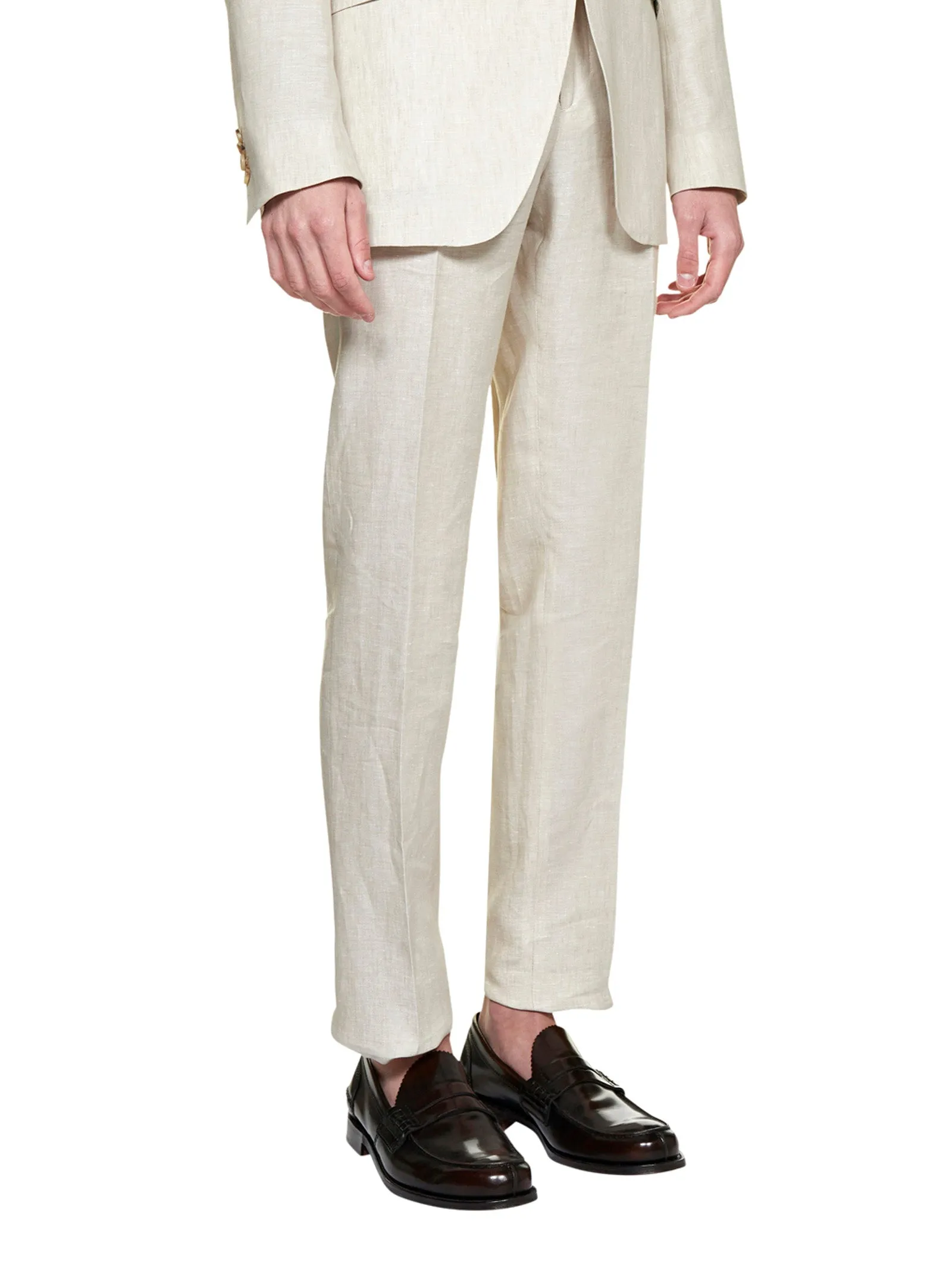 Etro High-Waist Straight-Leg Trousers