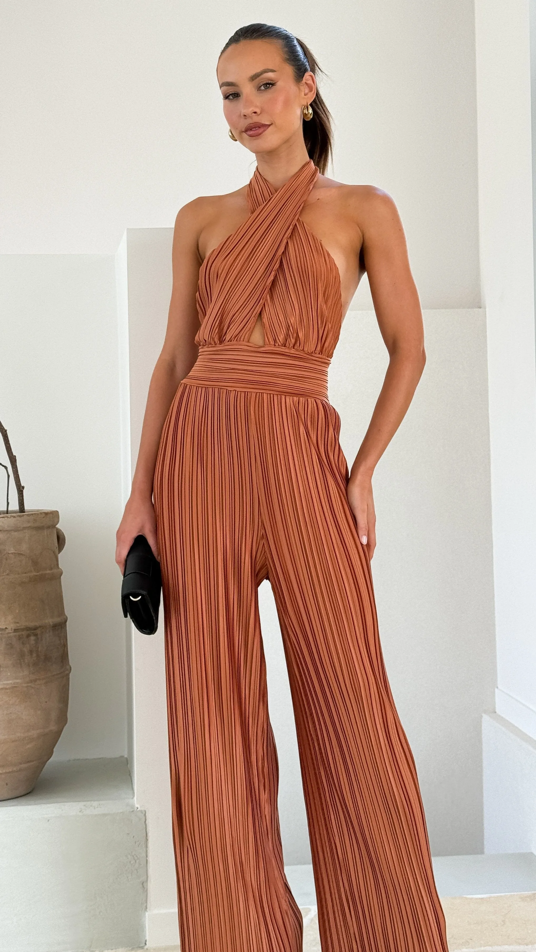 Frances Jumpsuit - Chocolate