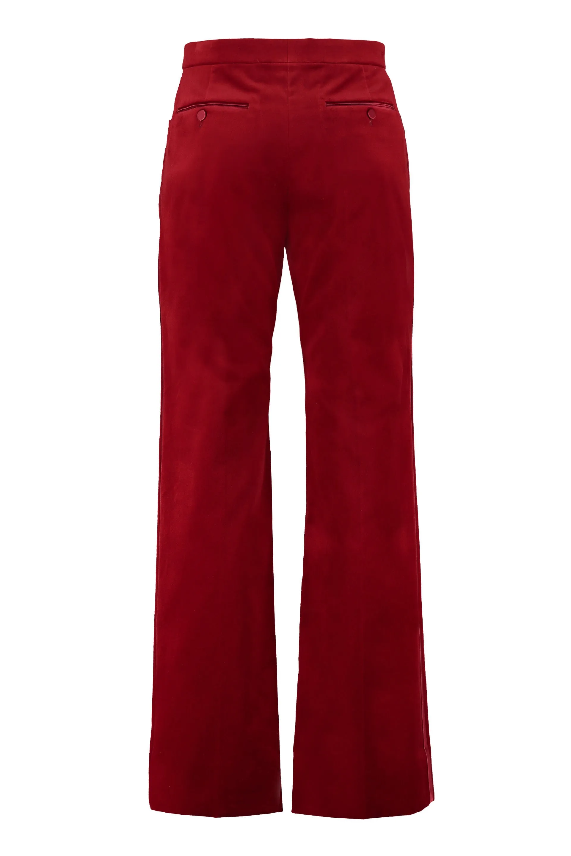 Gucci Elastic Waist Velvet Trousers