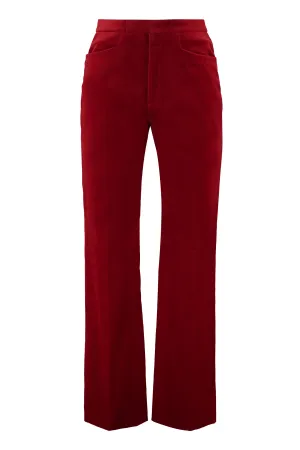 Gucci Elastic Waist Velvet Trousers