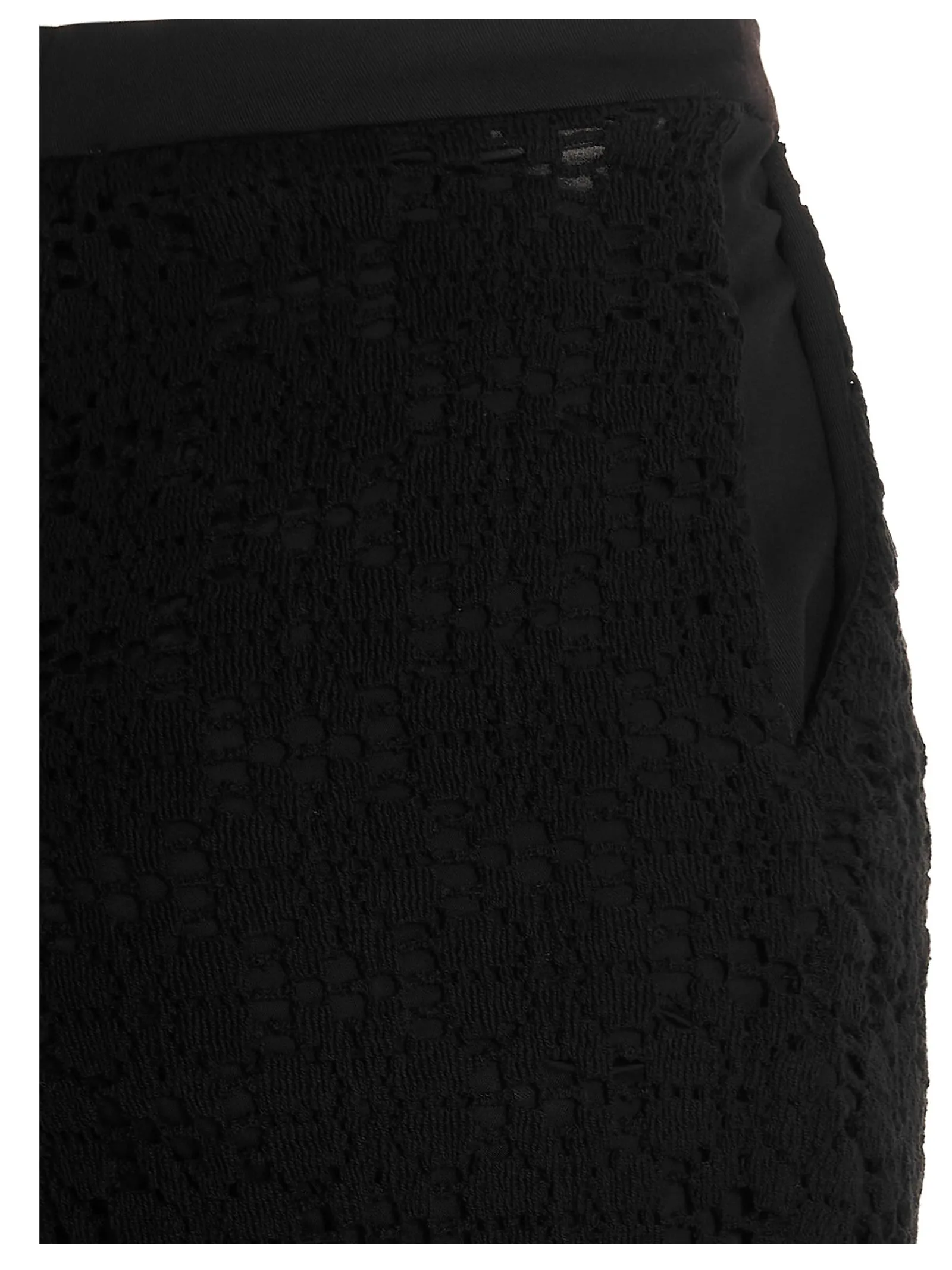 Jil Sander Allover Embroidered High Waist Pants
