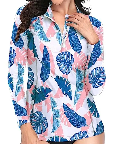 Long Sleeved Swimsuit Rash Guard Shirt Tops