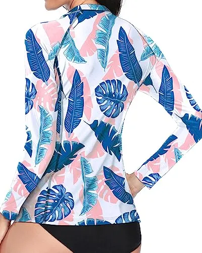 Long Sleeved Swimsuit Rash Guard Shirt Tops