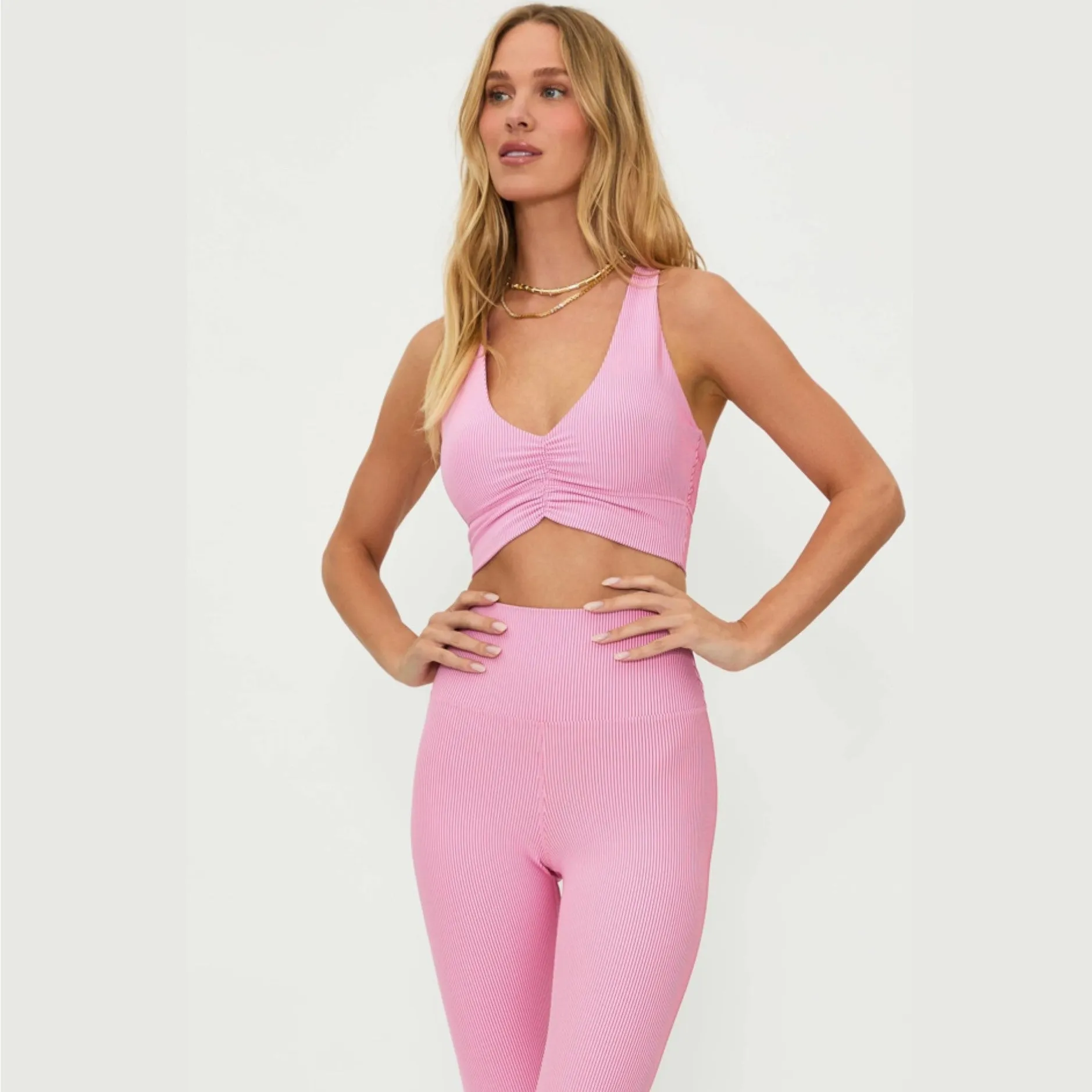 Mindy Top - Candy Cane Two Tone Rib