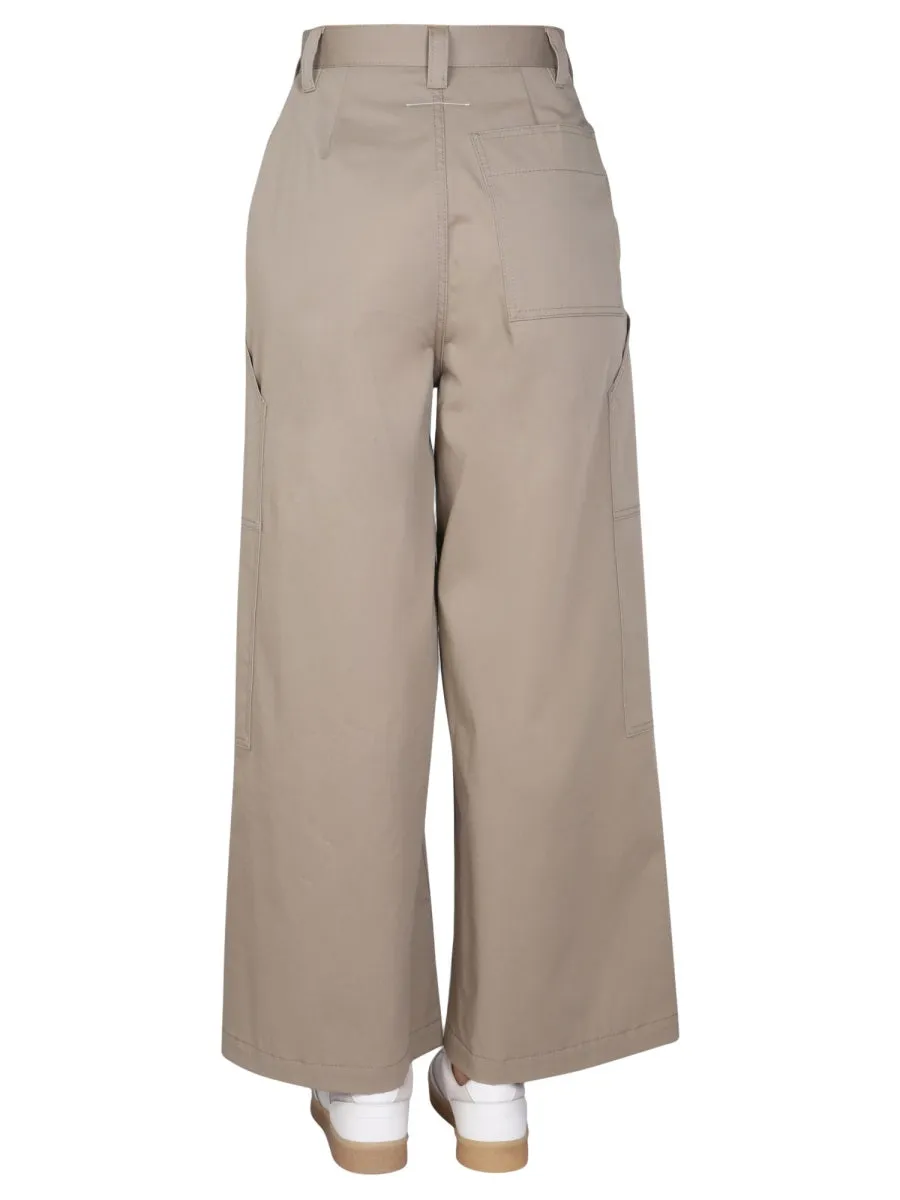 MM6 Maison Margiela High Waist Wide Leg Pants