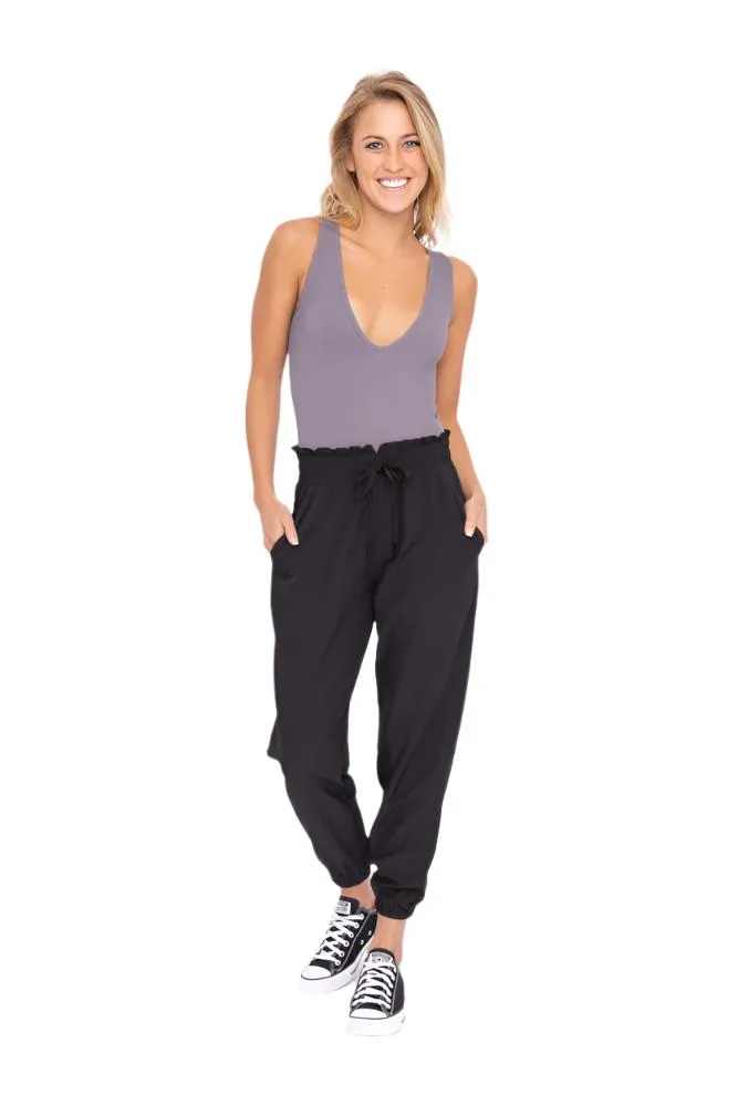 Mono B Cuffed Essential High Waist Joggers AP7035