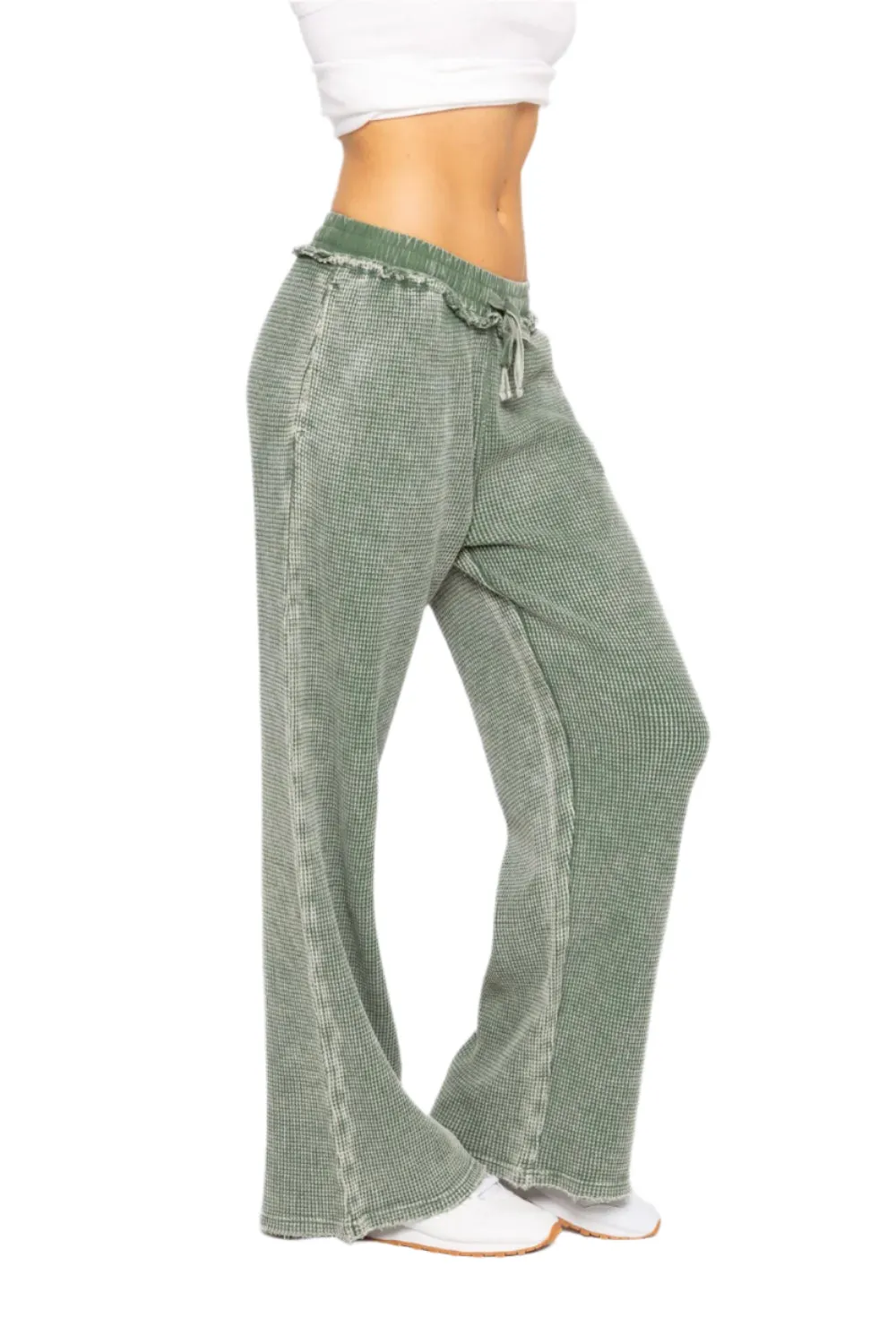 Mono B Distressed Mineral-Washed Pants KP11923