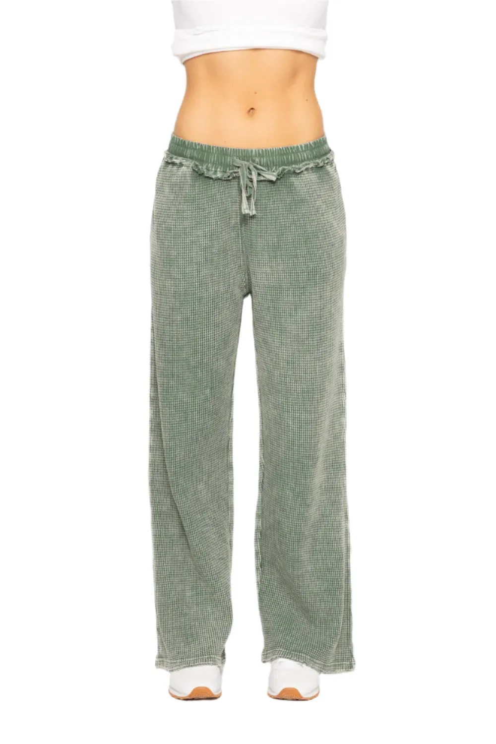 Mono B Distressed Mineral-Washed Pants KP11923
