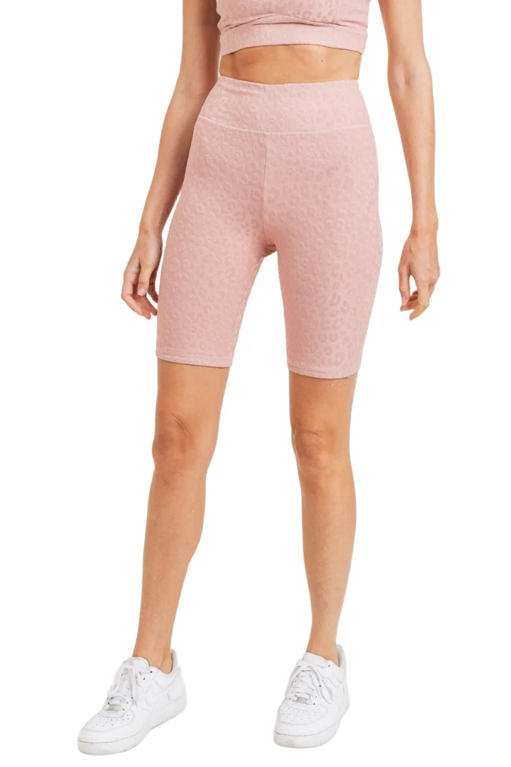 Mono B Leopard Jacquard Bermuda Shorts APH8030