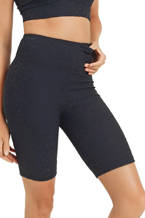 Mono B Leopard Jacquard Bermuda Shorts APH8030