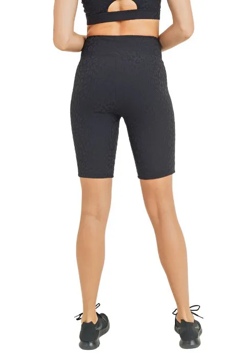Mono B Leopard Jacquard Bermuda Shorts APH8030