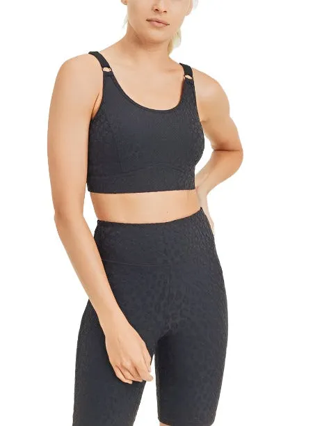 Mono B Leopard Jacquard TACTEL® Sports Bra AT8031