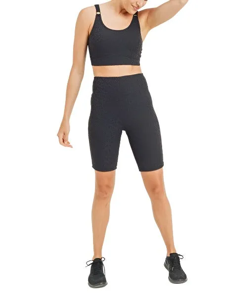 Mono B Leopard Jacquard TACTEL® Sports Bra AT8031