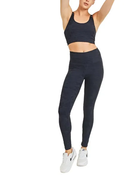 Mono B Leopard Jacquard TACTEL® Sports Bra AT8031