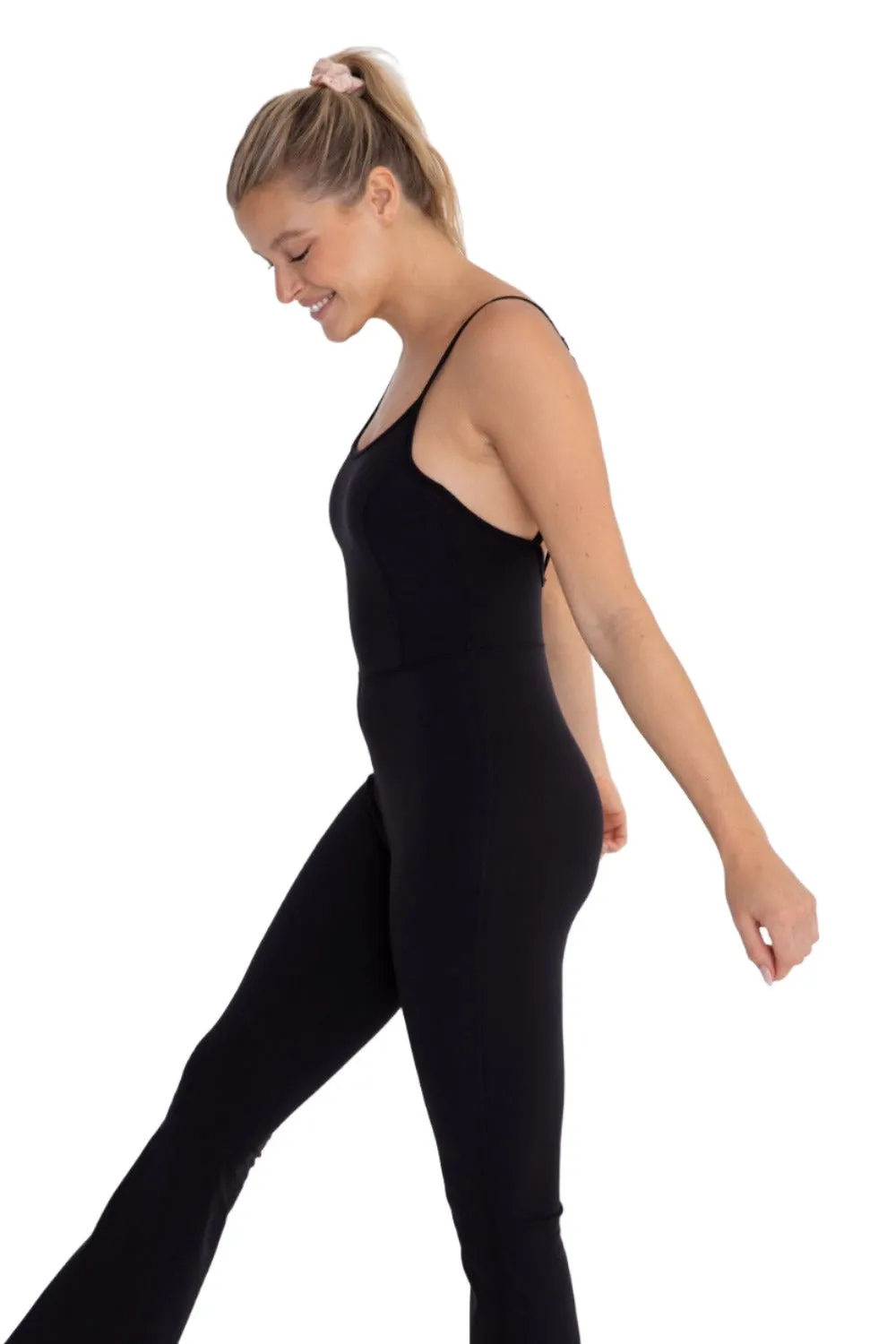 Mono B Sleeveless Full Length Flaired Unitard AP-BR0938