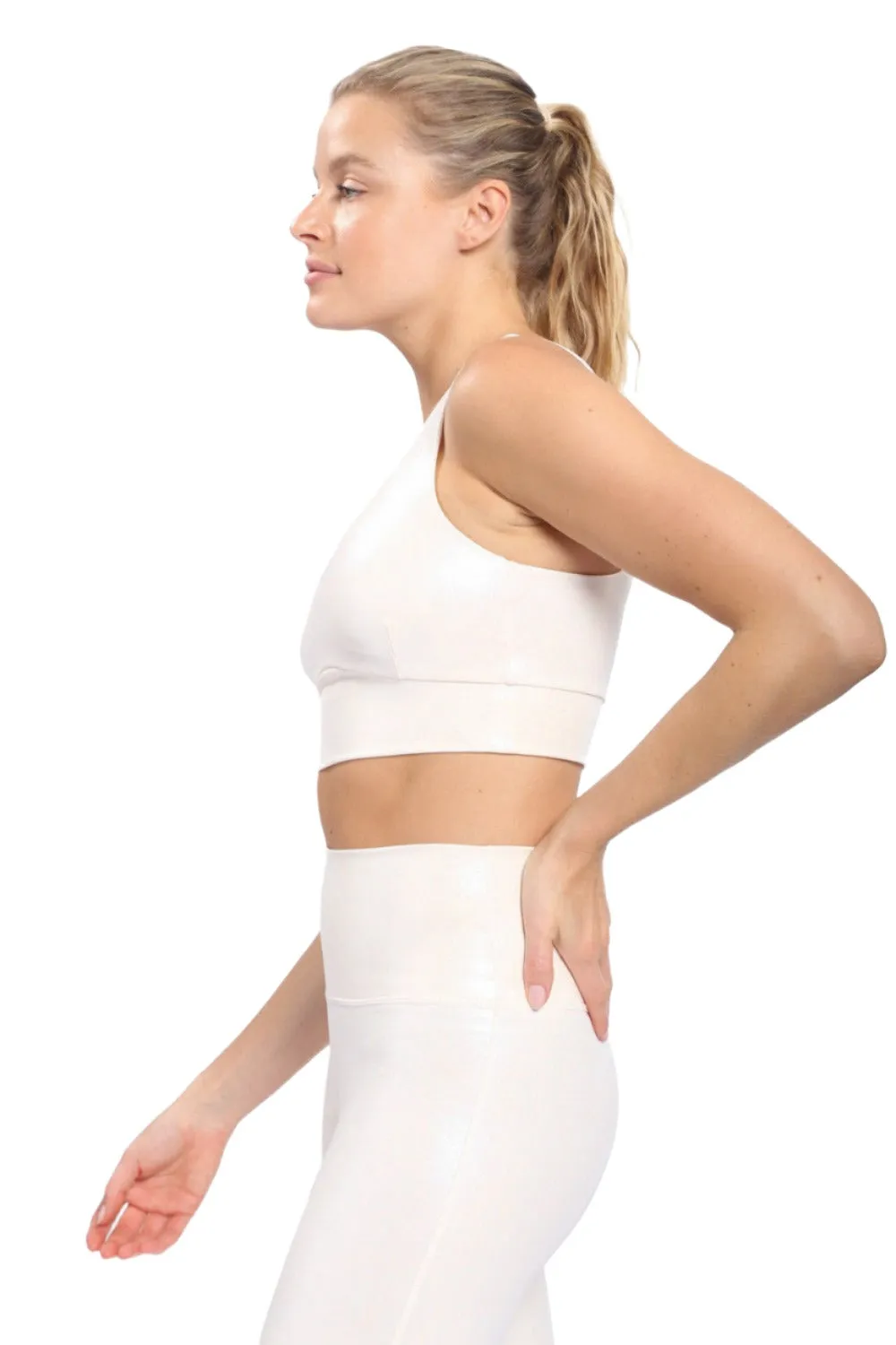 Mono B Square Neck Foil Bra AT-A0873