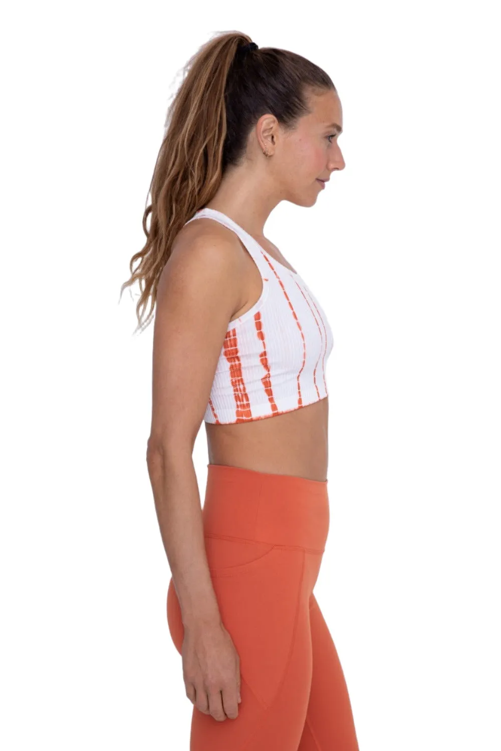 Mono B  Tie-Dye Seamless Ribbed Racer Back Bra AT2997