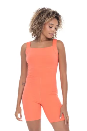 Mono B Venice Paneled Waist Short Unitard AP6423