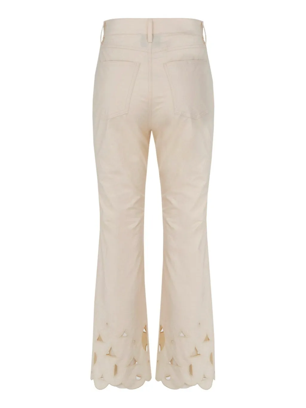 Nanushka Embroidered Detailed High Waist Flared Trousers