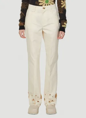 Nanushka Embroidered High Waist Trousers